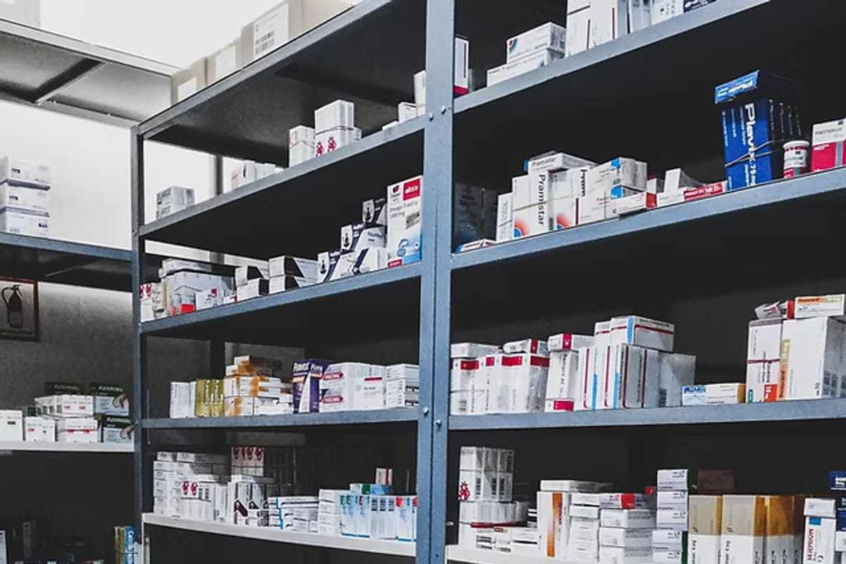 Pharmacy team working the counter