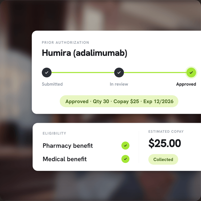 Benefits and prior auths, handled