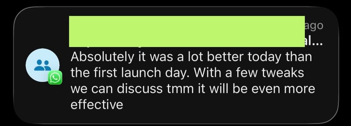 Message from a pharmacy: &ldquo;Absolutely it was a lot better than what we had before. With a few tweaks we can discuss it will be even more effective.&rdquo;