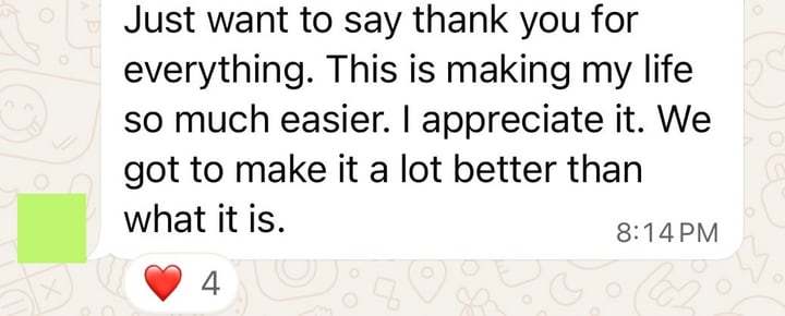 Message from a pharmacy: &ldquo;Just want to say thank you for everything. This is making my life so much easier. I appreciate it. We got to make it a lot better than what it is.&rdquo;
